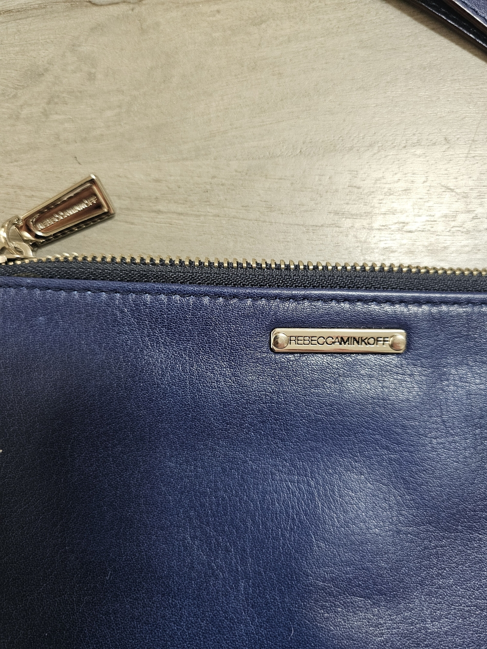 Rebecca Minkoff Blue Leather Wristlet with Silver Hardware - Picture 5 of 5